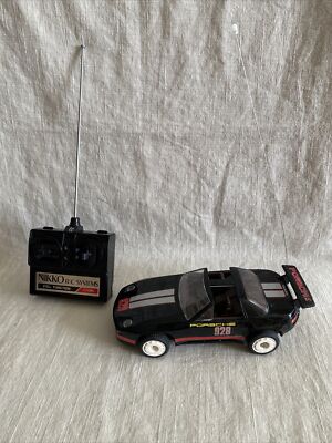 Vintage 1985 Nikko PORSCHE 928 TARGA R/C Car W/ Original Box, 1:24