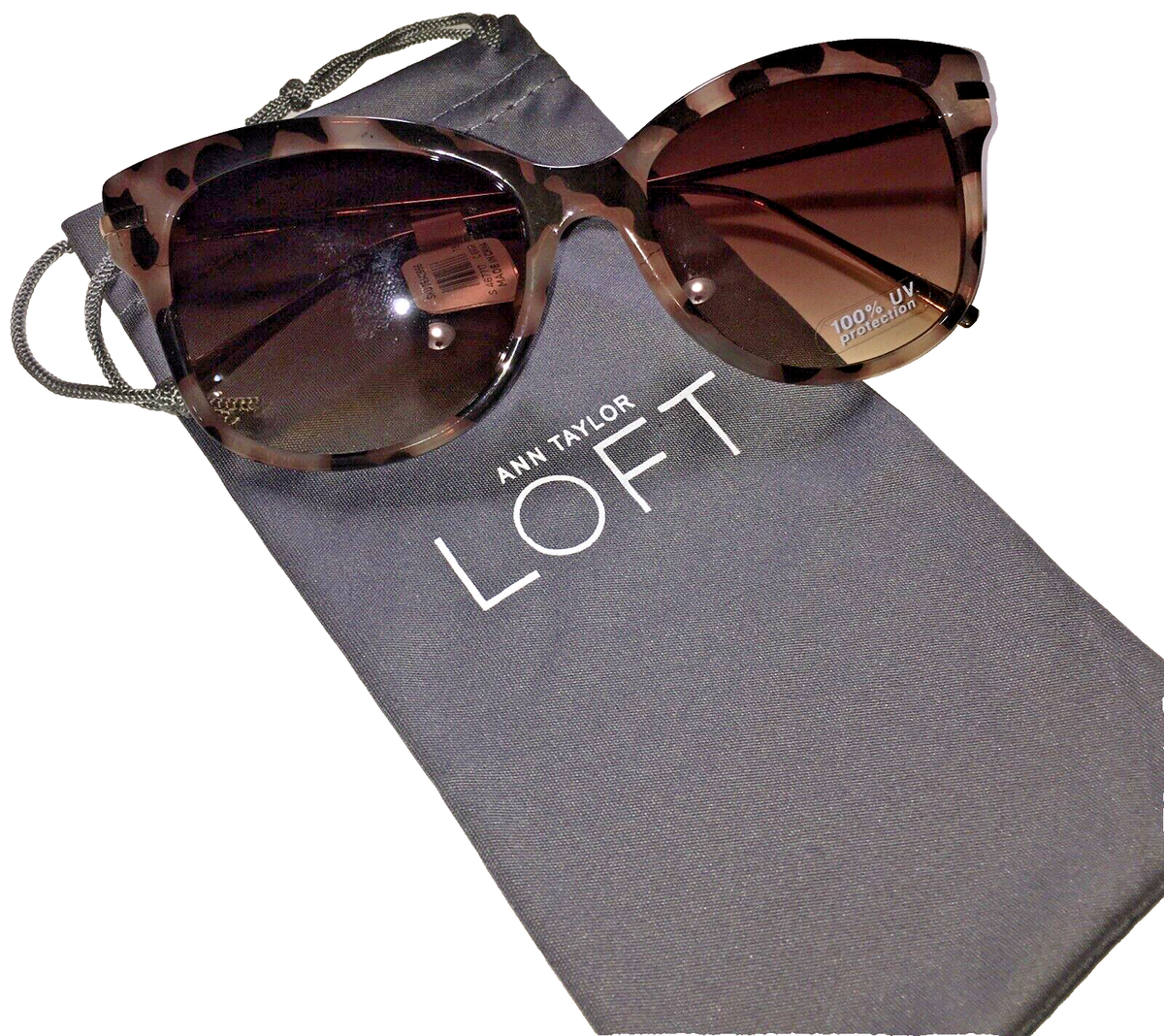 Ann Taylor Loft Designer Ladies Sunglasses Tortoise Milky w 