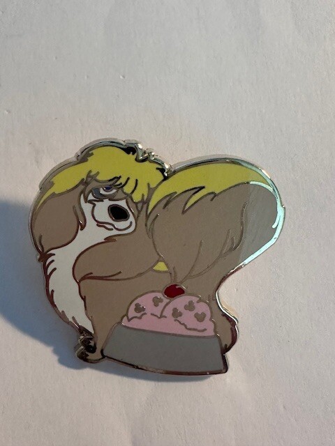 DSF Pin Traders Delight PTD Peg #2 Lady And The Tramp LE 300 Disney Pin C3
