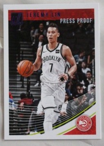2018 Panini Donruss Basketball Press Proof Purple Jeremy Lin #16