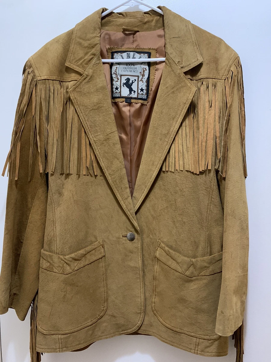 Vintage suede top jacket womens