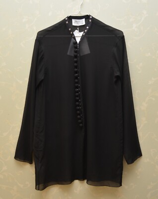 Schwarze Bluse von Maison Martin Margiela MM1 neu mit Etikett 780  Größe IT42