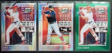 2019 Panini Optic Contenders Michael Chavis Trea Turner Hyper /299 Green /50
