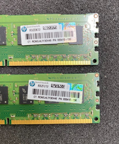 8GB Kit (2 x 4GB) Micron HP 655410-150 PC3-12800U Non-ECC DDR3 Computer Memory - Picture 3 of 5