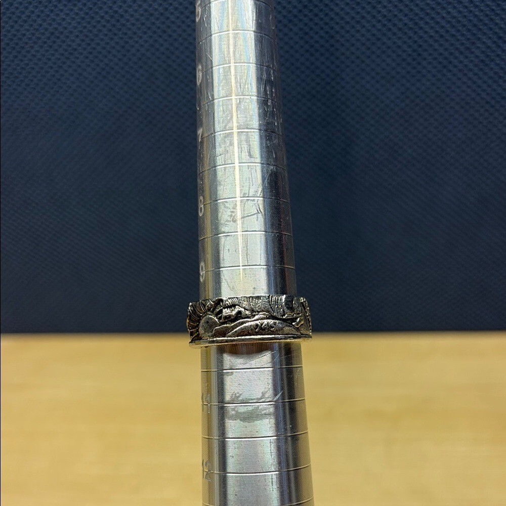 Silver Engraved Ring - image 1