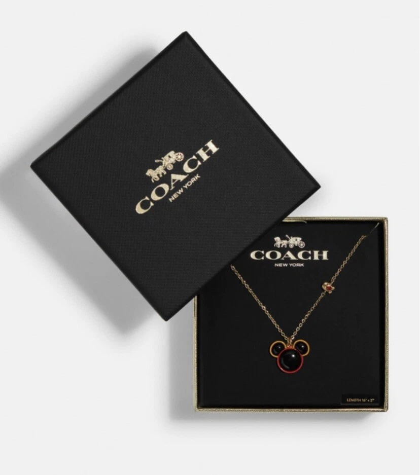 Collana Coach Disney Topolino X Keith Haring C7786 Edizione Limitata Nuova con etichette