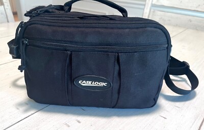 CaseLogic Medium Black Camera Bag Camcorder / Organizer Zipper Case strap