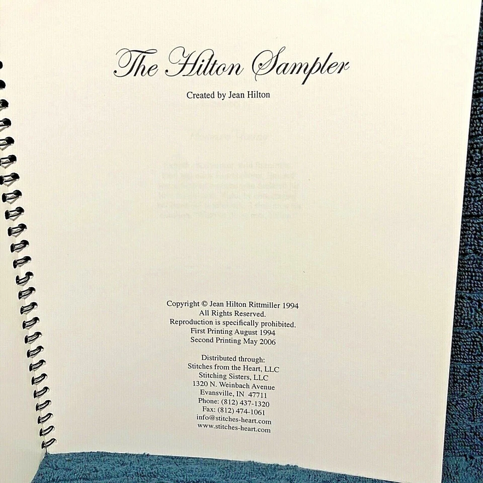 Jean Hilton THE HILTON SAMPLER Complete Charted Book - Image 2 of 4