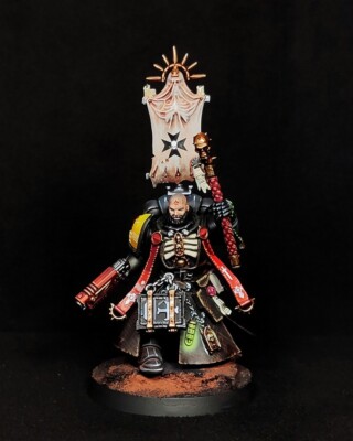 Black Templars Primaris Chaplain painted Warhammer 40k Primaris Space Marines