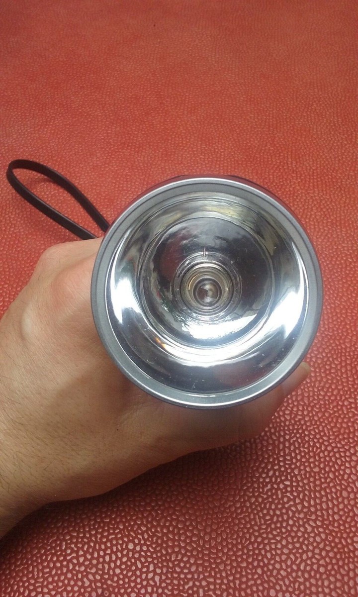 Lampe Torche Acculux Tourist Vintage Bleue - Made In W. Germany