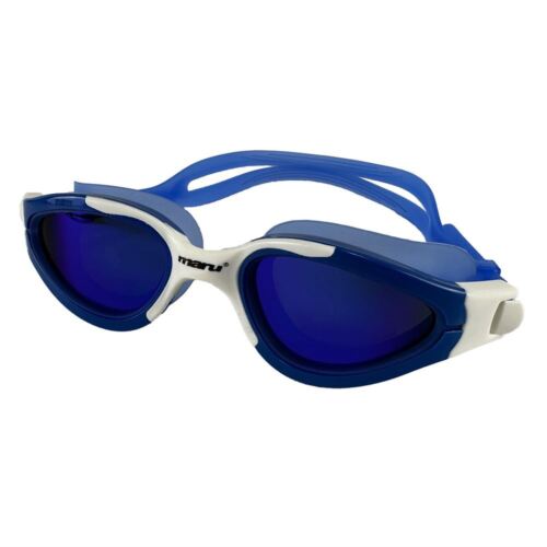 Maru Groove Polarized Mirror Anti Fog Swimming Goggles - Blue - Picture 1 of 2
