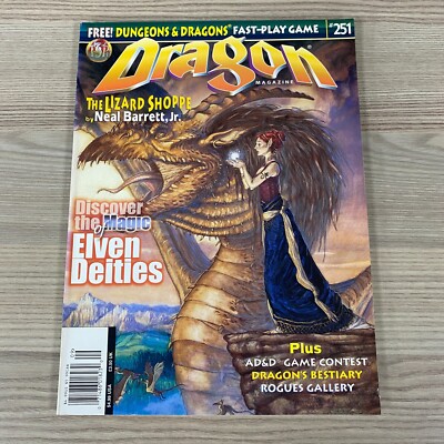DRACHEN MAGAZIN AUSGABE 251 1998 RPG ROLLENSPIELE DUNGEONS AND DRAGONS ELVES