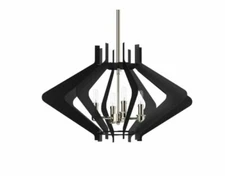 Park Harbor Maiden 25" Wide 4 Light Foyer Pendant with Angled Arm Accents