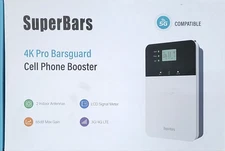 SuperBars Cell Phone Booster for Home and Office Cover 6000 sq ft with 2 Antenna