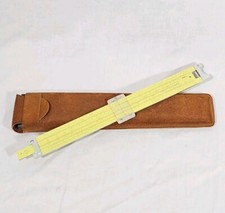 Vintage Pickett Slide Rule Model N 1010 ES TRIG 1959 Leather Hard Case Math