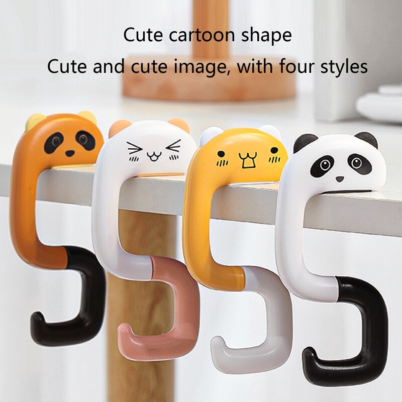 Foldable Desk Hook Swivel ABS Bag Hanger for Kid Adult Office Desk Bag