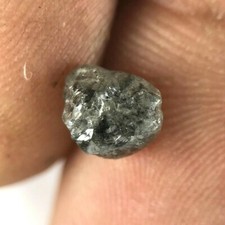 Raw Rough Diamond 1.26TCW Gray Silver Sparkling Natural Irregular Shape for Gift