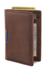 Wallets for Men Slim Mens leather RFID Blocking Minimalist Card Front Pocket