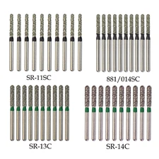 Dental Diamond Bur Round End Cylinder Coarse SR-13C 881/014SC FG High Speed Burr
