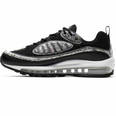 Womens Nike Air Max 98 LX Trainers AV4417 001 Black/White Size