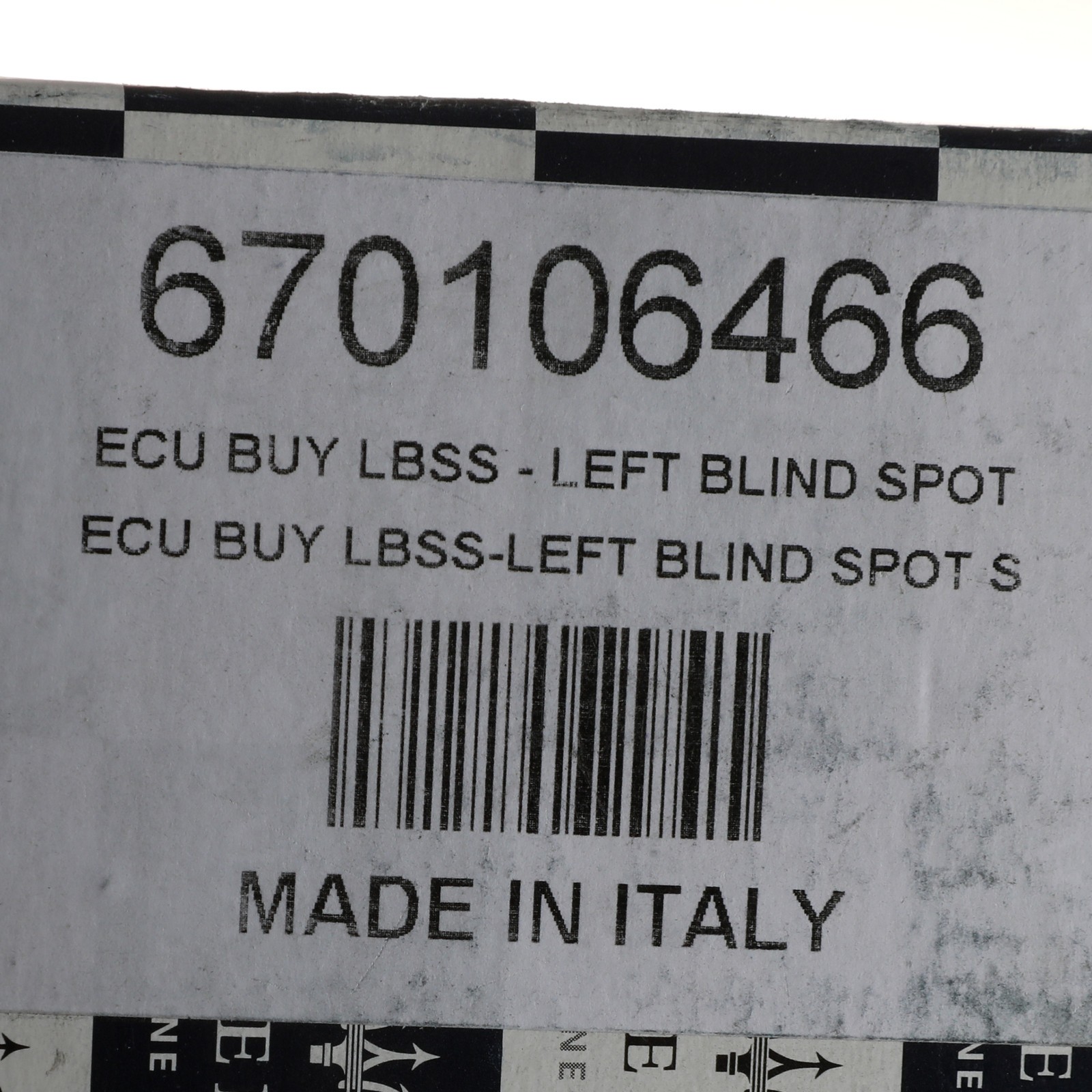 Maserati Ghibli 2017 Left Blind spot sensor P/N 670106466