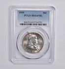 MS64 FBL 1955 Franklin Half Dollar PCGS Blue Label *4329