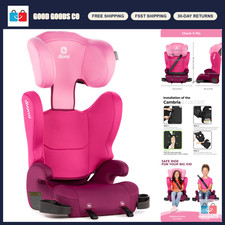 2-in-1 Booster Seat for Kids, Backless  High-Back, 40-120 lbs, Lightweight, Pin