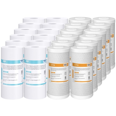 #ad #ad 5 Micron 10quot;x4.5quot; Sediment CTO Carbon Block Water Filter for Big Blue Cartridges $137.99