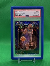 2024 Select LeBron James Courtside Blue Disco #/25 PSA 10 Gem Mint