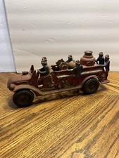 Vtg Antique 1920s Arcade Toys Cast Iron CFD Firefighting Fire Truck  image