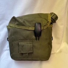 U.S MILITARY ISSUE 2 QUART COLLAPSIBLE CANTEEN  and COVER   NBC LID CAP