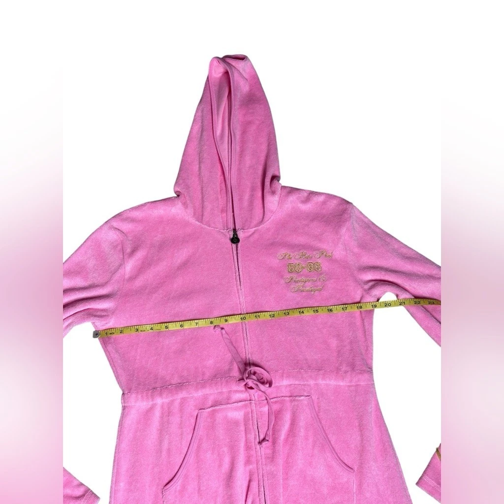 UNDERCOVER Accappatoio in spugna con cappuccio VS ROSA 2006 Y2K Juicy Couture epoca abito da salotto taglia L