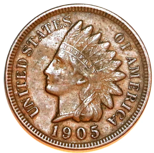 1905 Indian Head Cent - XF - Full Liberty - 4 Diamonds - #5792-IH FREE SHIPPIG