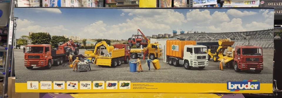 BRUDER 02774 - CAMION MAN TGA CON RIMORCHIO E CARICATORE TELESCOPICO MANITOU - Immagine 3 di 4