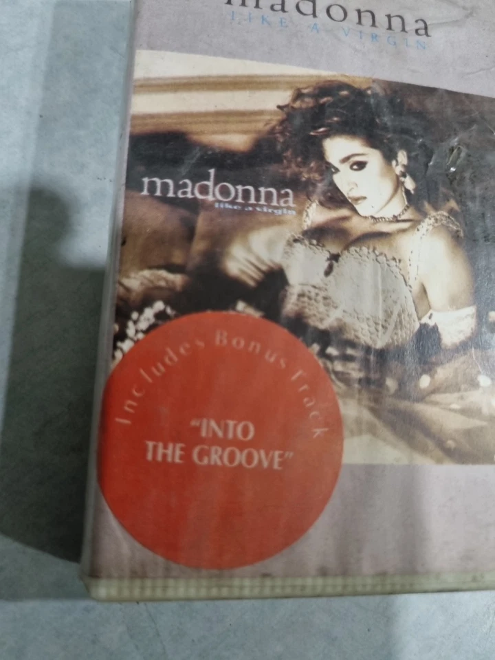 Madonna Like A Virgin INDIA EDITION CLAMSHELL CASSETTE 1989 Hype Sticker - Image 2 of 4