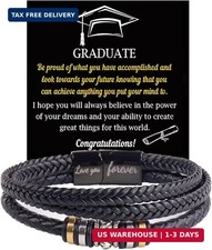 LIU JUN To My Son Grandson Bracelet From Mom Grandma, Infinity Knot Love You For