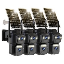 Dual Lens Security Cameras Wireless Outdoor  Solar Cameras for Home Security  M...