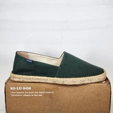 Size 10-10.5 - Soludos The Dali Original Espadrille - Forest Green - Mens