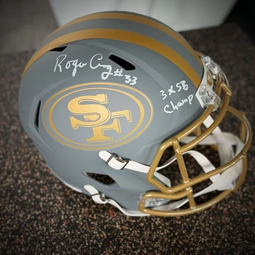Roger Craig Signed Full Size Authentic Replica San Francisco 49ers Slate Helmet