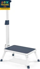 Folding Step Stool, Step Stools with Handle for Elderly Adults, Metal Stepping S