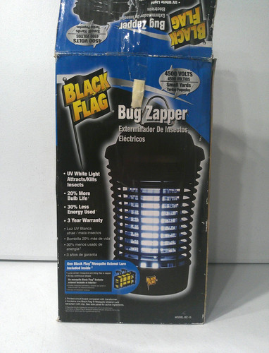 TESTED Black Flag BZ-15 Bug Mosquito Zapper Outdoor Plug In 4500 Volt w/ Box