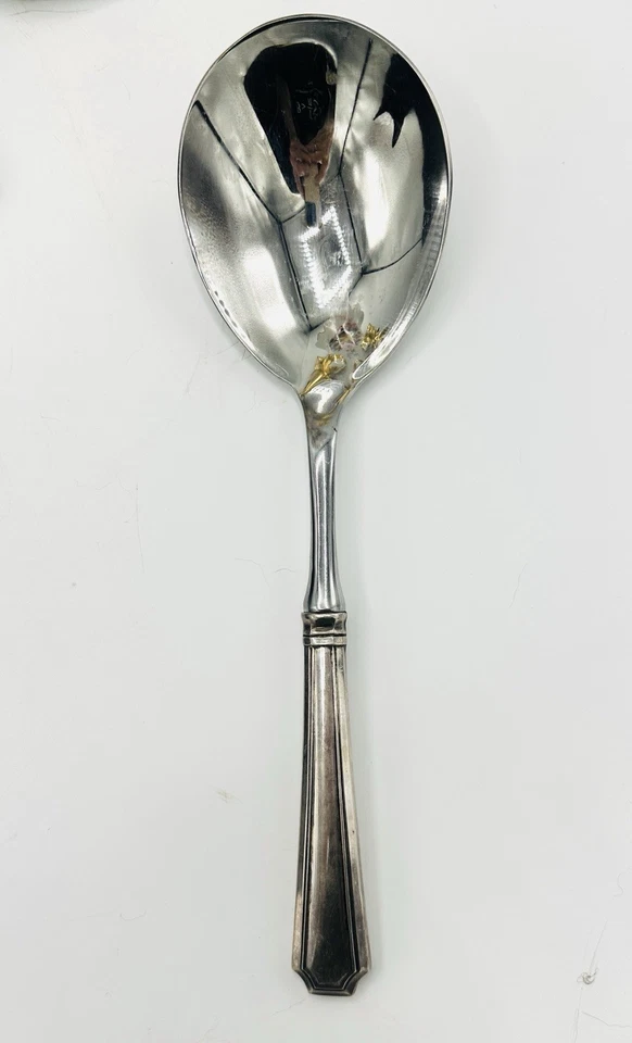 Gorham Sterling FAIRFAX 10 3/4" cuchara para servir tazón de acero inoxidable Foto 2 de 4