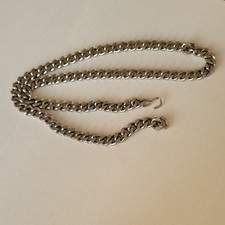 Silver Tone Chain Belt 34" Lenght Grunge Steampunk