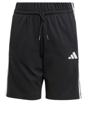 Adidas Junior Unisex Shorts Essentials 3 Streifen KN - Farbe: Schwarz/Weiß