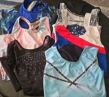 Gymnastics Leotard Lot Of 7 Girls Sizes 12 To 16