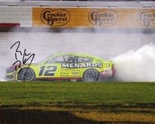 Autographed 2025 Ryan Blaney 12 Menards - Nashville Race Win Victory Burnout 