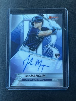 2025 Bowman's Best Autographs Auto Jake Mangum, Tampa Bay Rays RC   B25-JMA