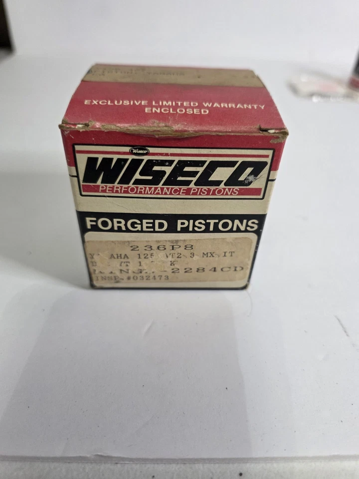 Yamaha DT125 1974-81 pistón Wiseco tamaño 0,080 diámetro, 236P8 Foto 2 de 3