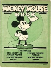 Mickey Mouse Book   1930   FAIR   1st Disney licensed publication w uncensored