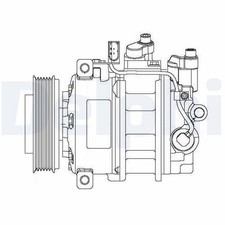 Kompressor Klimaanlage DELPHI CS20475 für AUDI VW 7L6 7L7 7P5 7P6 7LA PHAETON Q7